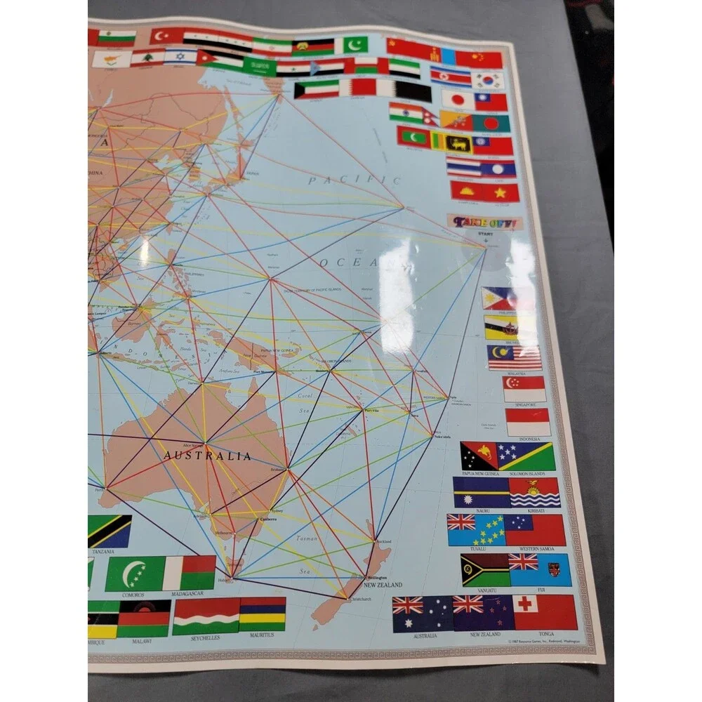 Take Off! World Edition Geography Board Game Resource Games Missing 1 Jet
